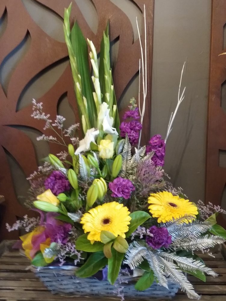 gift basket flowers Bliss Flowers