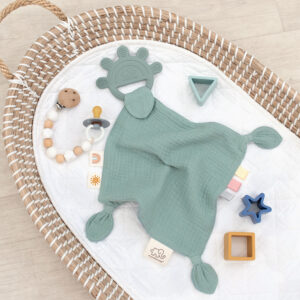 Muslin Comfort Teether - Sage