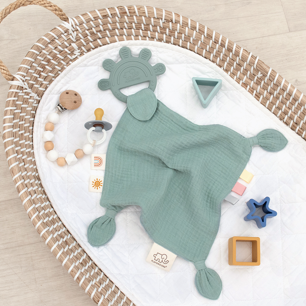 Muslin Comfort Teether - Sage