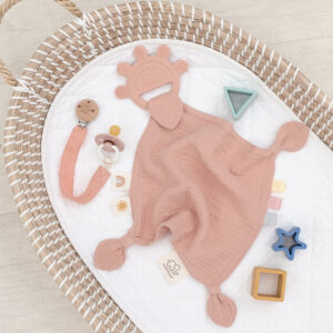 Muslin Comfort Teether - Pink