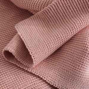 Pram Knitted Blanket - Pink