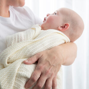 Cotton Blanket - White/Pink/Sage