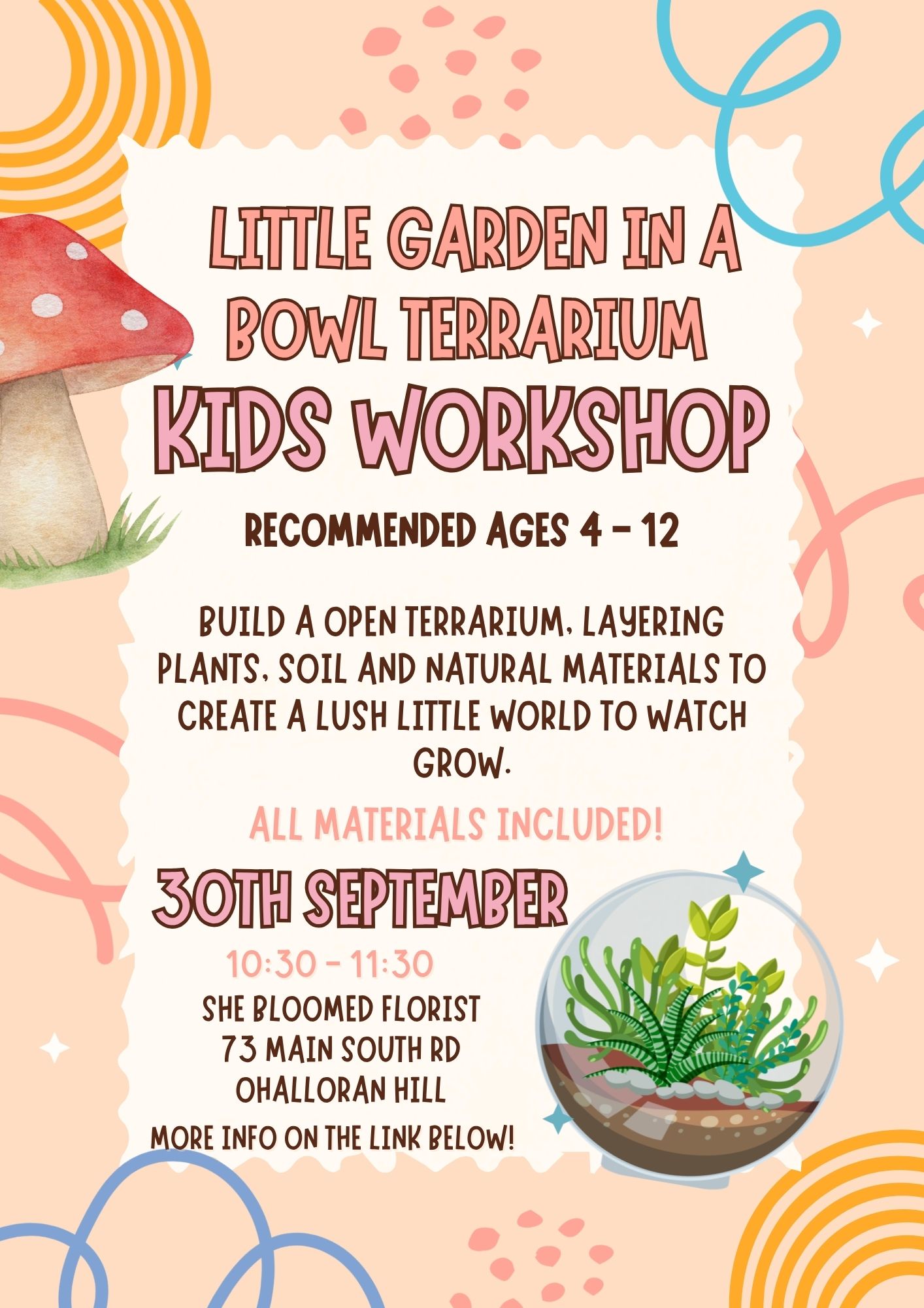 Little Garden in a Bowl - Kids Workshop 30th September