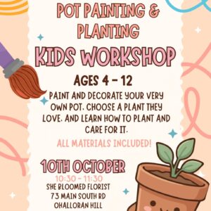 Pot Painting & Planting Kids Workshop - 10th October