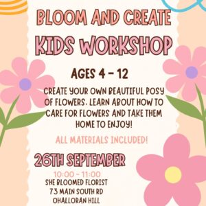 Bloom and Create - Kids Workshop 26th September
